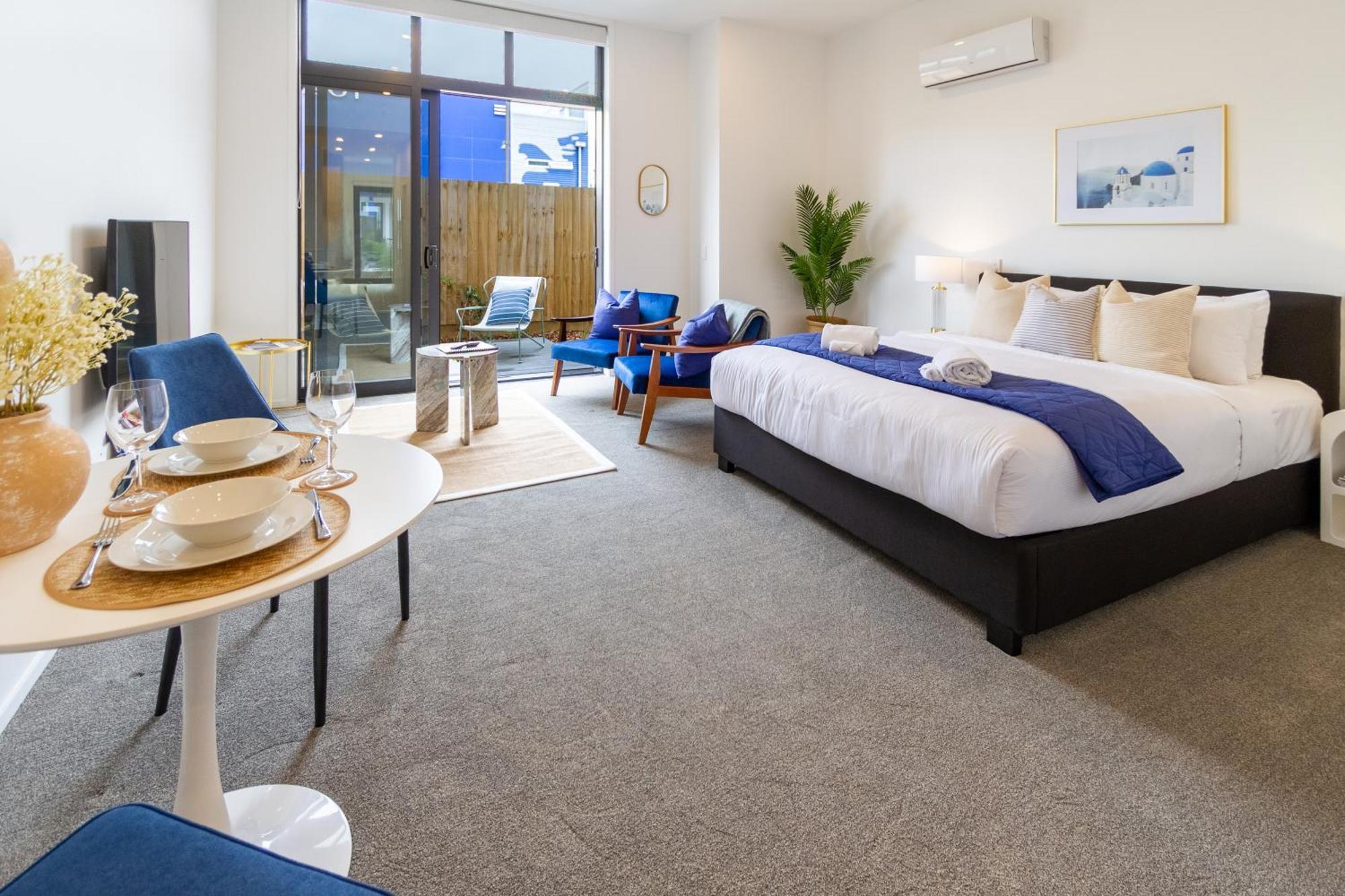 Central Christchurch Santorini Style 1Br Studio Exteriér fotografie